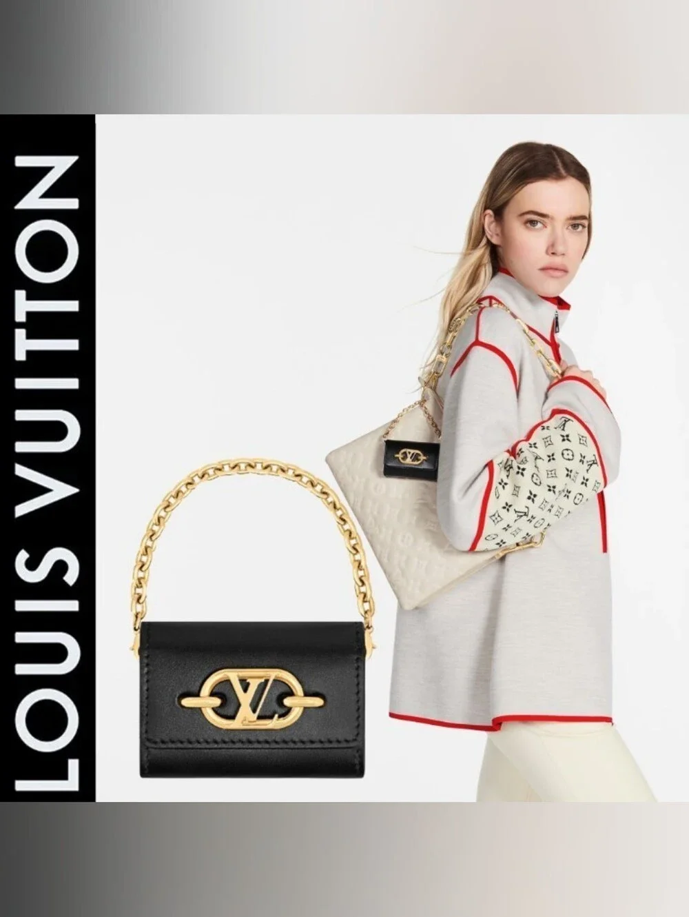 BNIB! RARE! Louis Vuitton LV Link Earphone Air Pod Case Holder Leather BAG CHARM